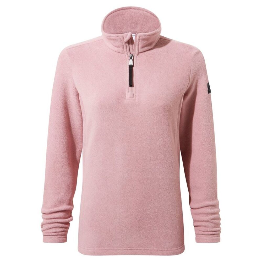 TOG24 Womens/Ladies Revive Quarter Zip Fleece Top / Faded Pink